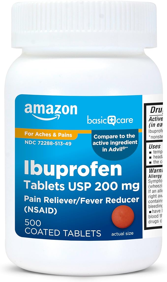 "Ibuprofen Pain Relief Tablets 500 Count "